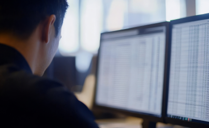person looking at the flights on a screen