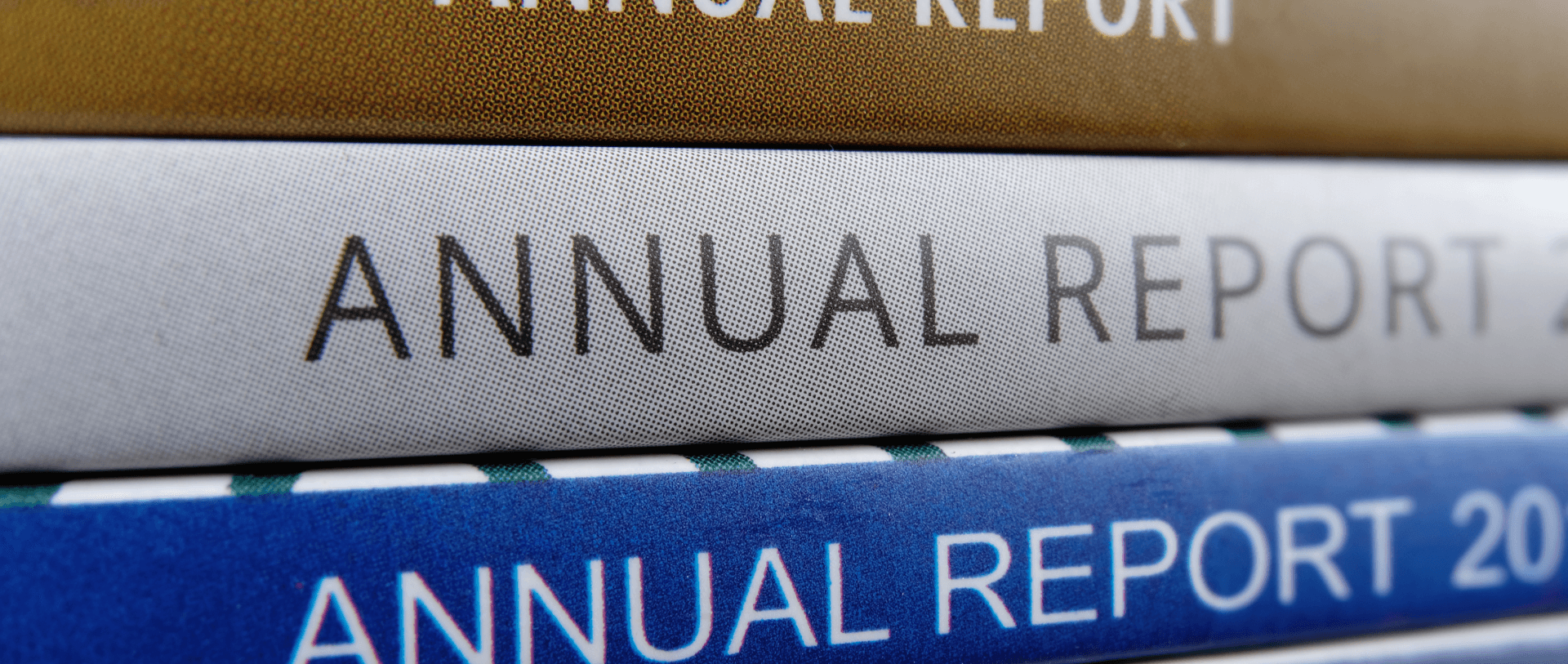 Book with annual reports