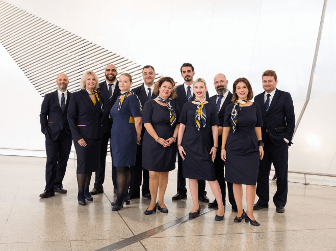 Team of employees at Athens International Airport
