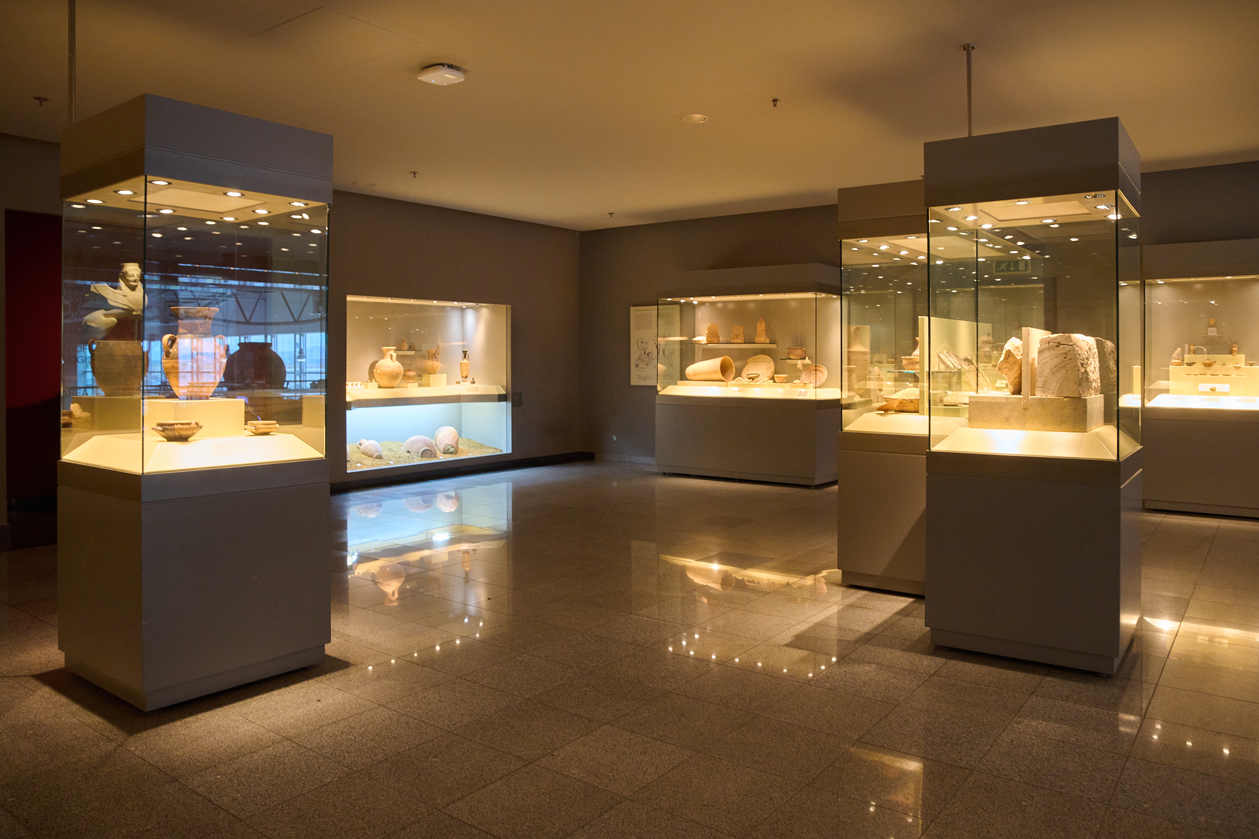 exhibits of athens international airport