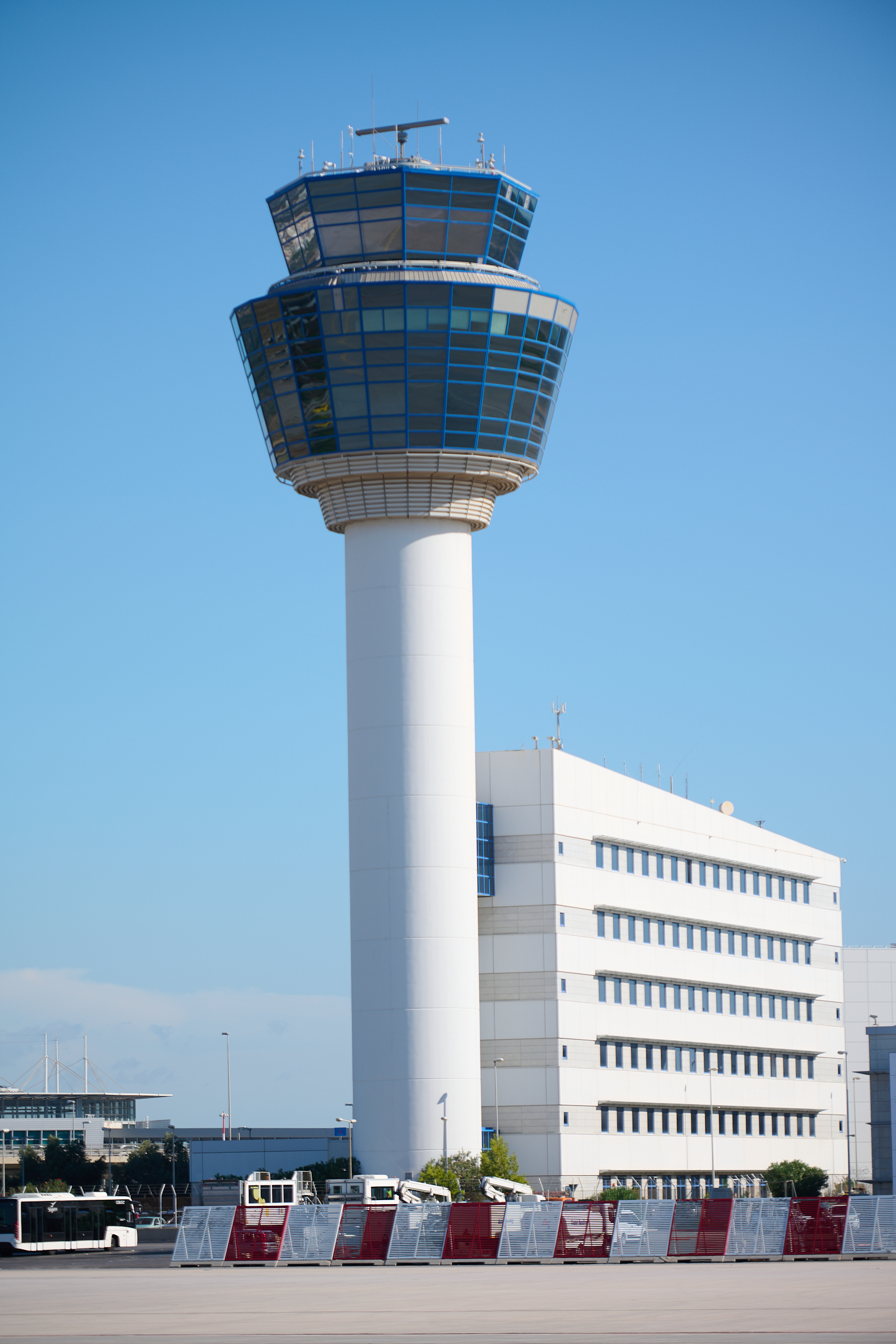 photo of control tower of the airport