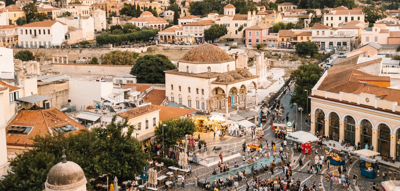Aerial view of Athens