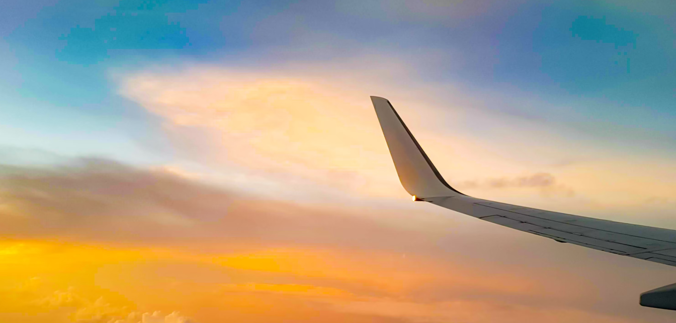Airplane flying