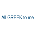 All greek to me logo