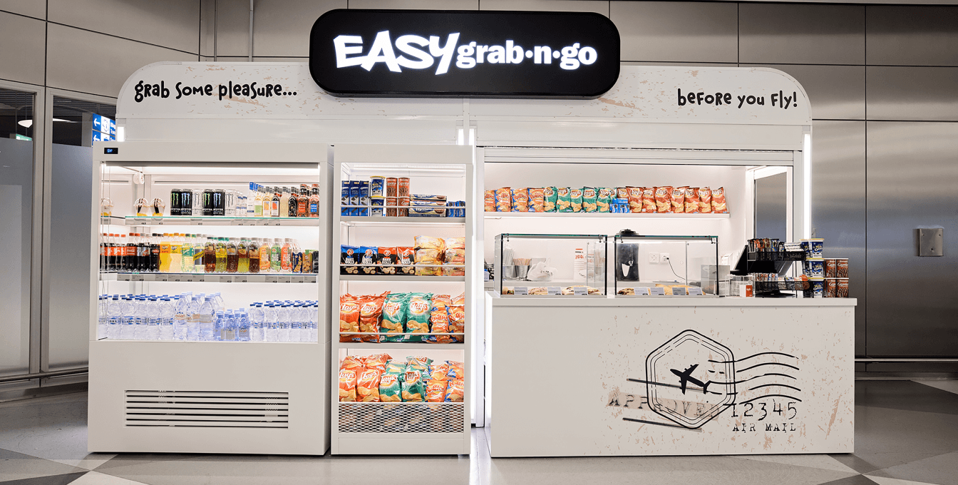 easy grab and go store at Athens International Airport