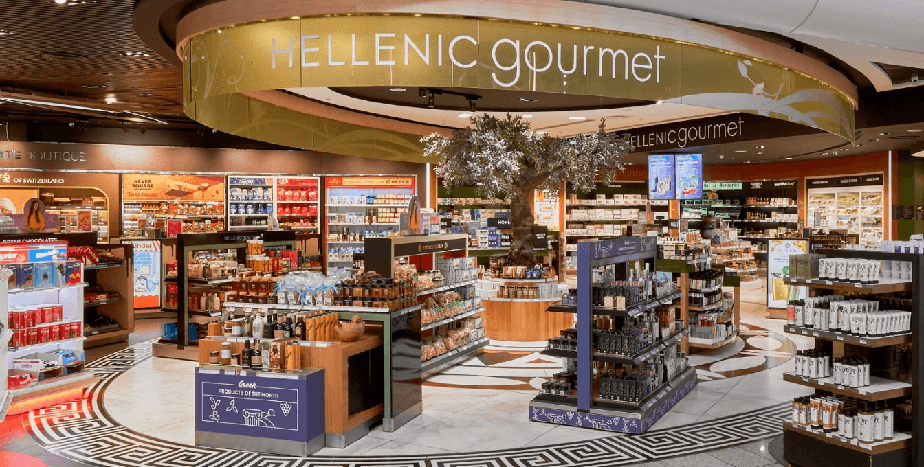 hellenic gourmet store at Athens International Airport