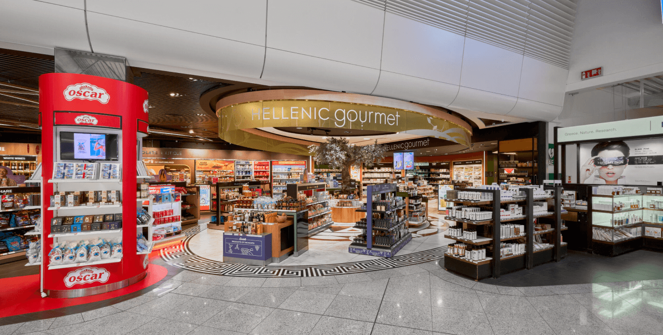 hellenic gourmet store at Athens International Airport
